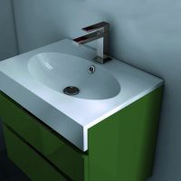 Thumbnail of http://Meuble%20vasque%202%20tiroirs%20Egoïste,%20FOUGÈRE%20mat%20-%20DECOTEC