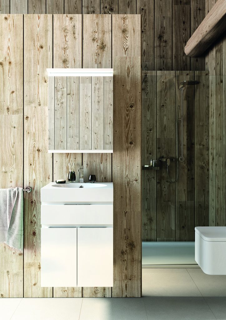 Meuble vasque Egoïste 2 portes, 1 tiroir, blanc - DECOTEC