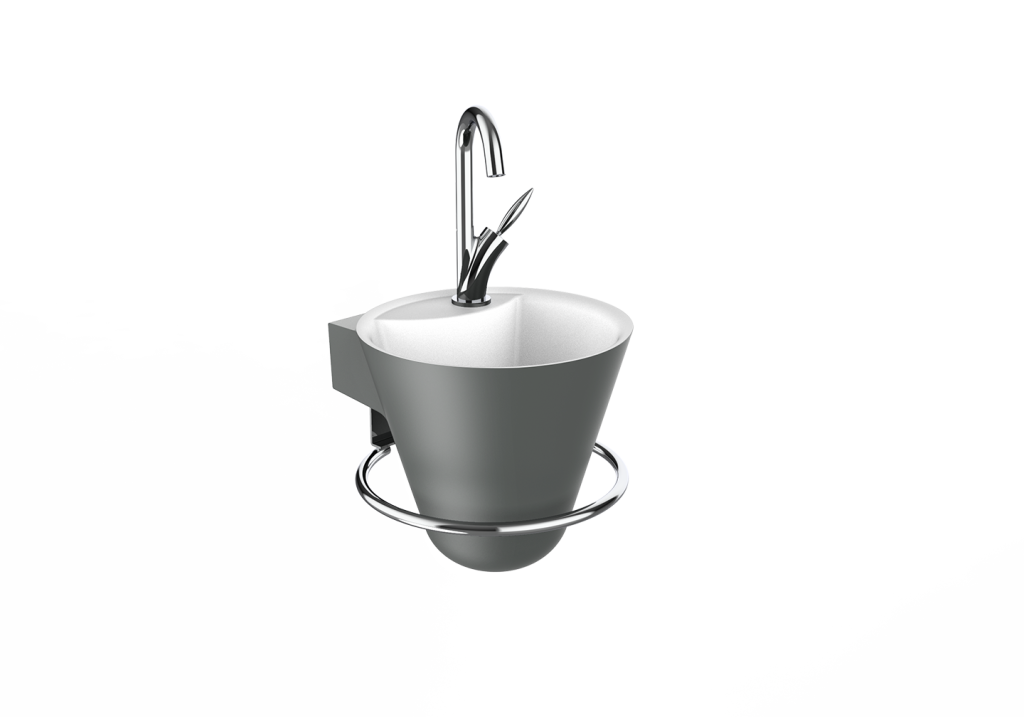 Lave-mains Cône anthracite mat - DECOTEC