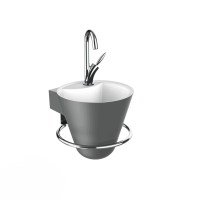 Thumbnail of http://Lave-mains%20Cône%20anthracite%20mat%20-%20DECOTEC