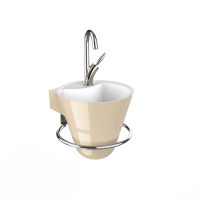 Thumbnail of http://Lave-mains%20Cône%20beige%20brillant%20-%20DECOTEC