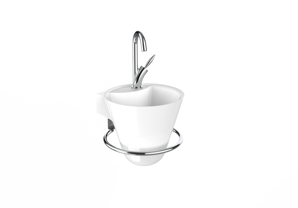 Lave-mains Cône blanc brillant - DECOTEC