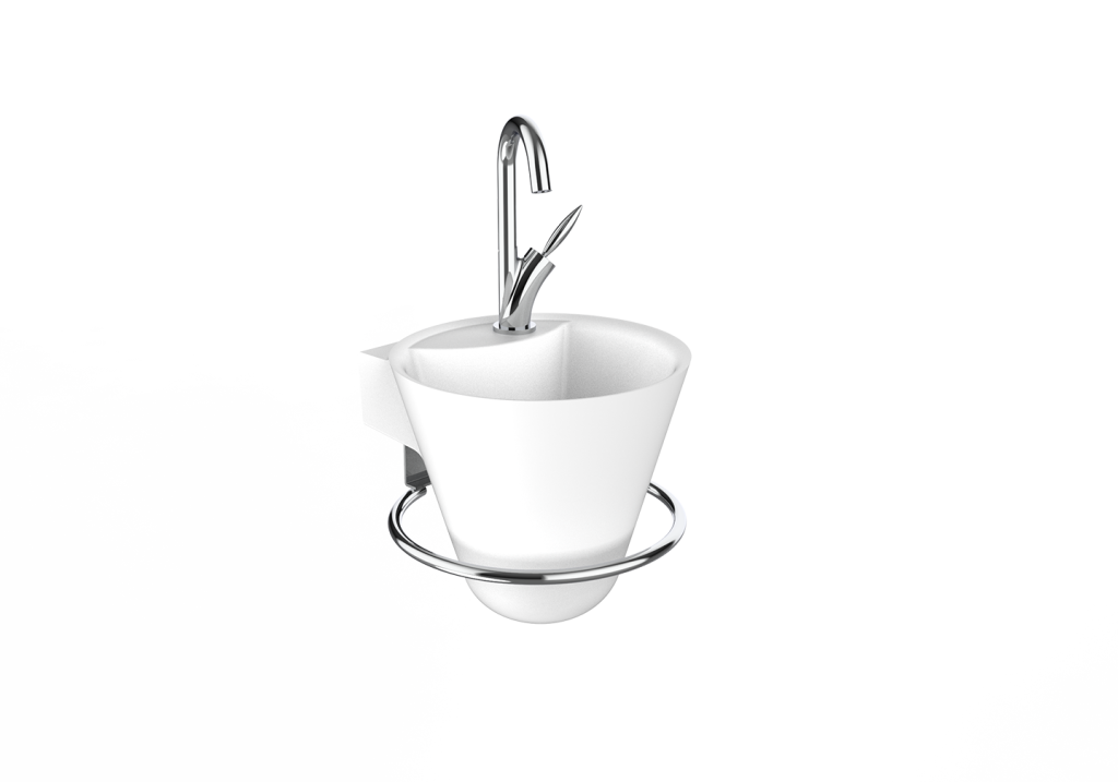 Lave-mains Cône blanc mat - DECOTEC