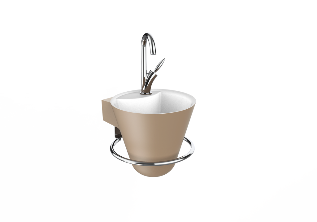 Lave-mains Cône camel mat - DECOTEC