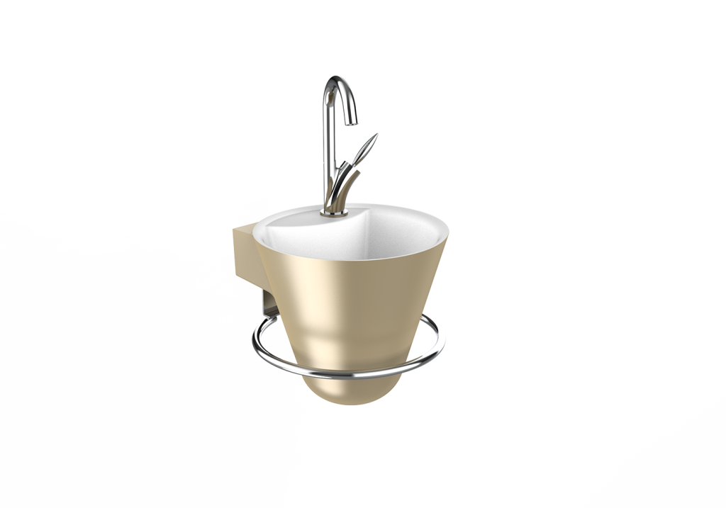 Lave-mains Cône champagne mat - DECOTEC,