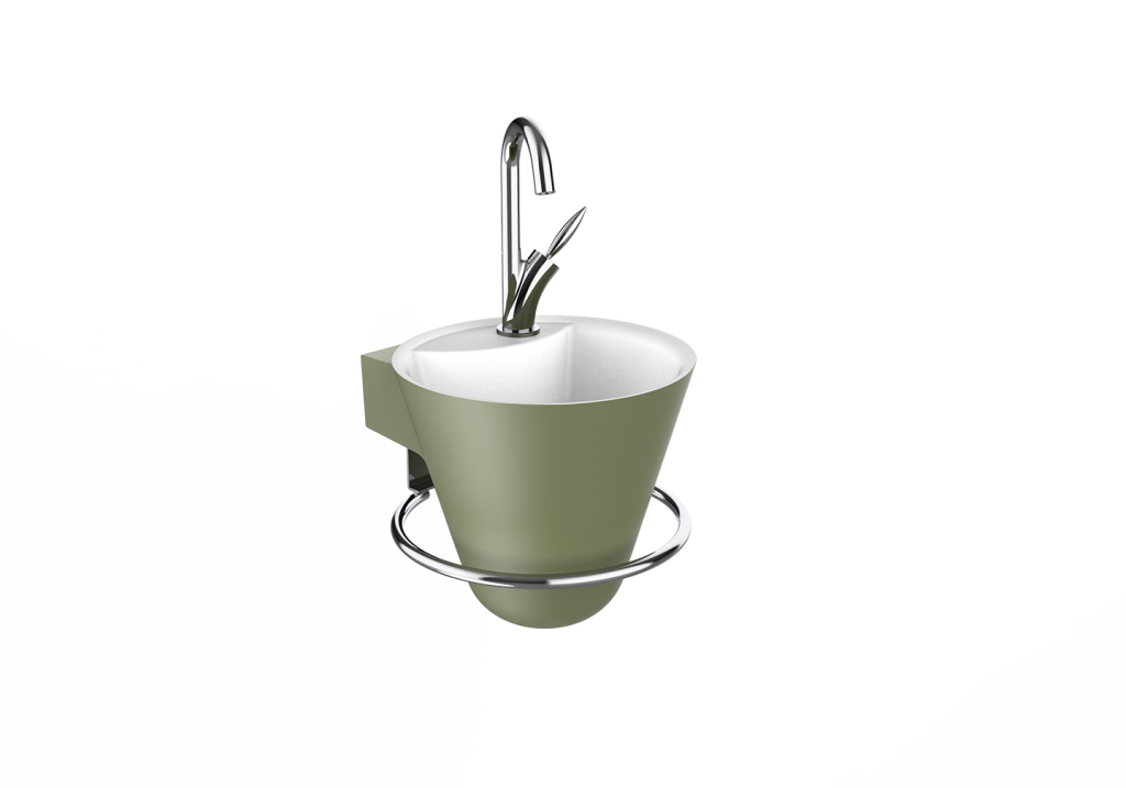 Lave-mains Cône fougère mat - DECOTEC