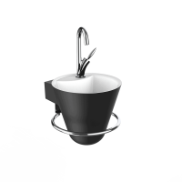 Thumbnail of http://Lave-mains%20Cône%20noir%20mat%20-%20DECOTEC