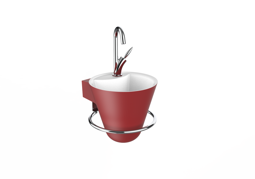 Lave-mains Cône tomette mat -  DECOTEC