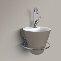 Thumbnail of http://Lave%20mains%20Cône%20couleur%20taupe%20-%20DECOTEC