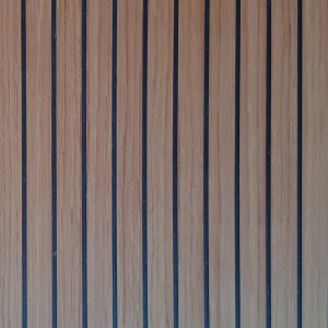 Placage rainuré chêne foncé