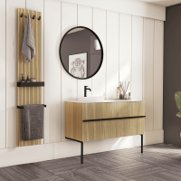 Thumbnail of http://Meuble%20Woody%20L120%20Chene%20naturel%20plan%20Ceram%20+Vestiaire%20+%20Miroir%20Essentiel