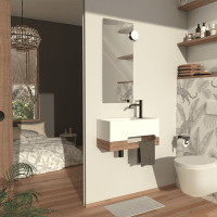 Thumbnail of http://Lave-mains%20Japandi,%20bois%20foncé%20-%20DECOTEC