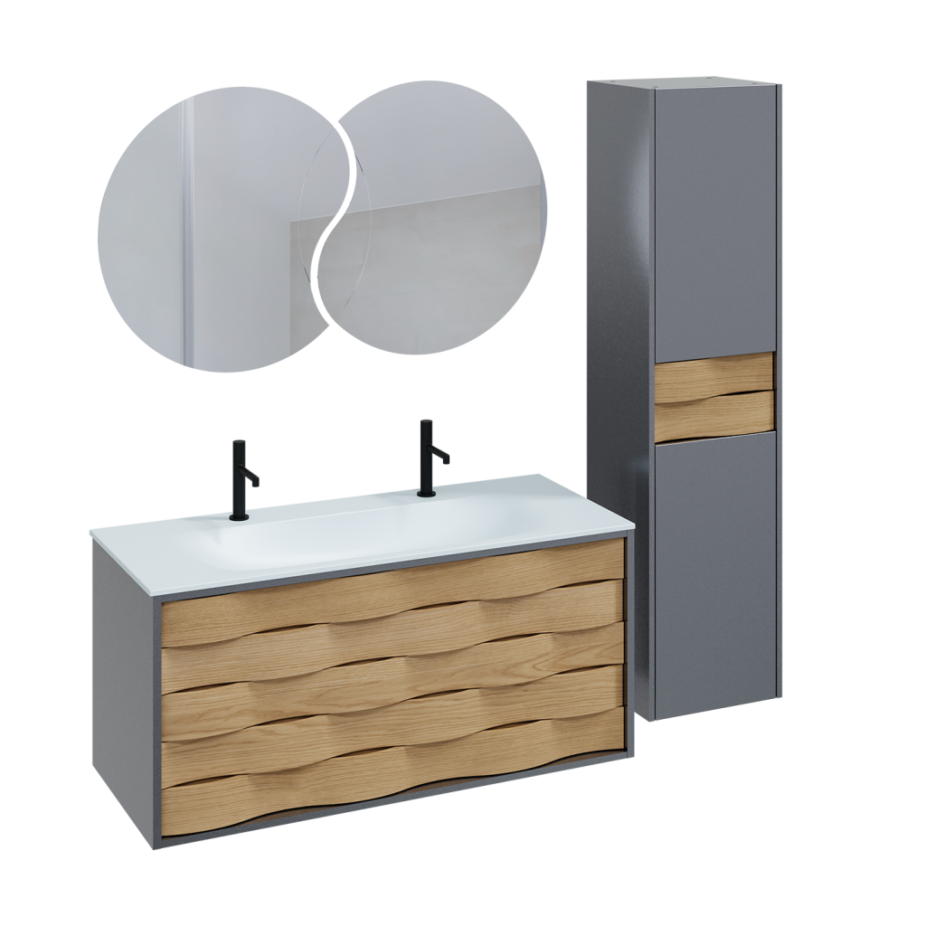 Meuble vasque Cascade L120 DECOTEC
