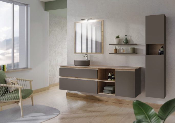 BELLA VISTA L160 Taupe mat